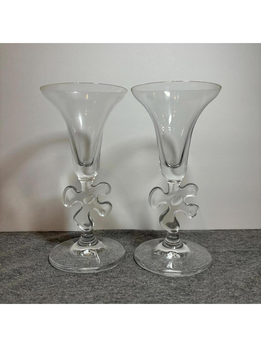 Marc Aurel Flower Glasses - pair